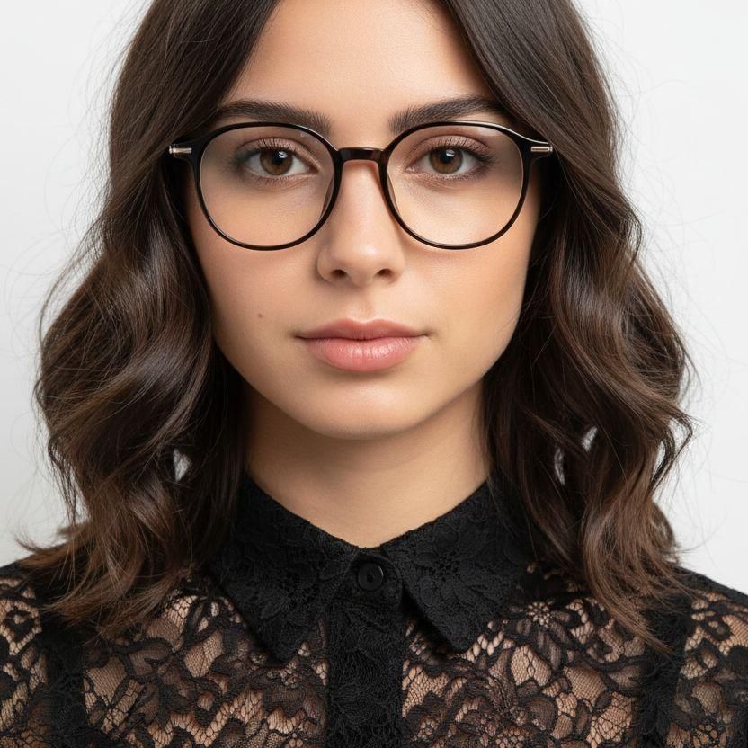 Geometric Tortoiseshell TR90 Glasses #BS0423-0086