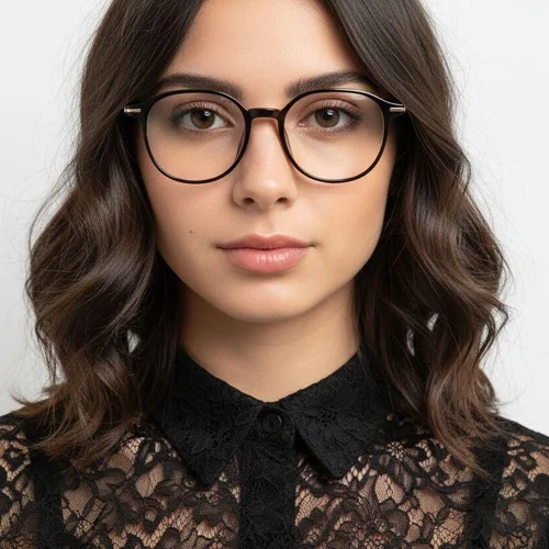 Lunettes géométriques écaille de tortue TR90 #BS0423-0086