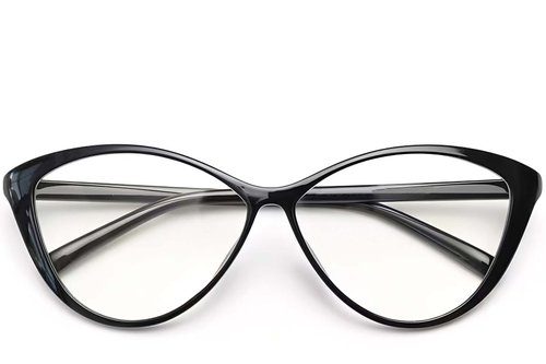 Lunettes papillon noires TR90 #BS0423-0089