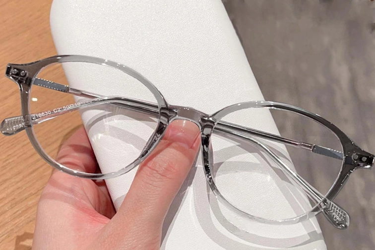 Oval Grey TR90 Glasses #BS0423-0095