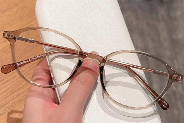Oval Brown TR90 Glasses #BS0423-0096