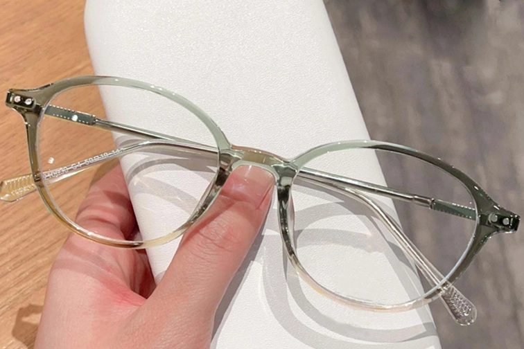 Oval Green TR90 Glasses #BS0423-0097