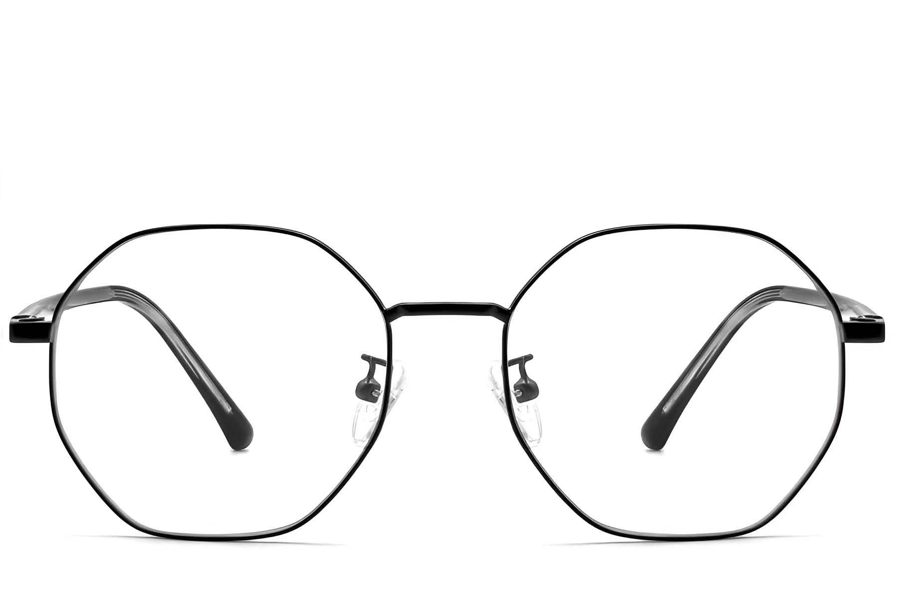 Geometric Black Metal Glasses #BS0423-0100