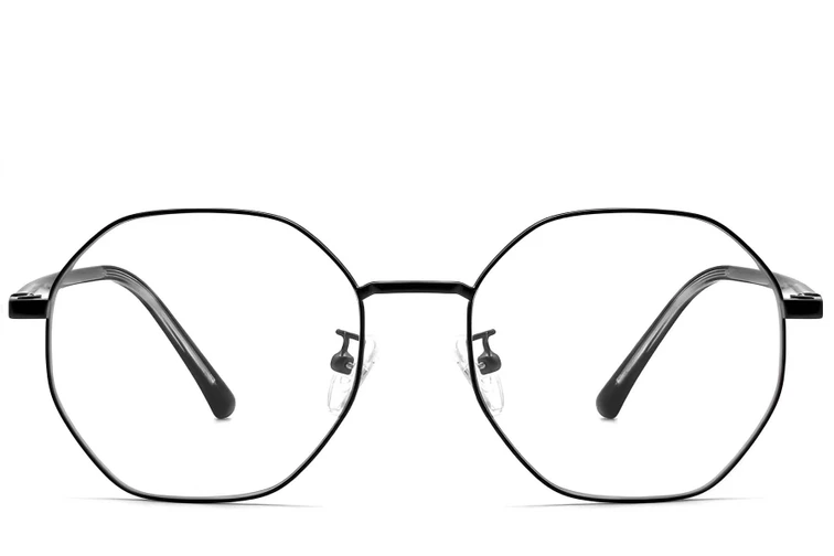Gafas geométricas de metal negro #BS0423-0100