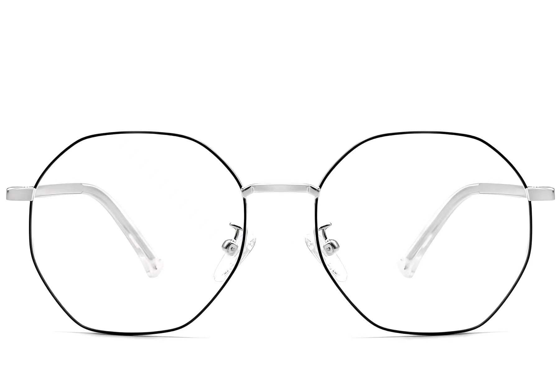 Geometric Black Metal Glasses #BS0423-0101