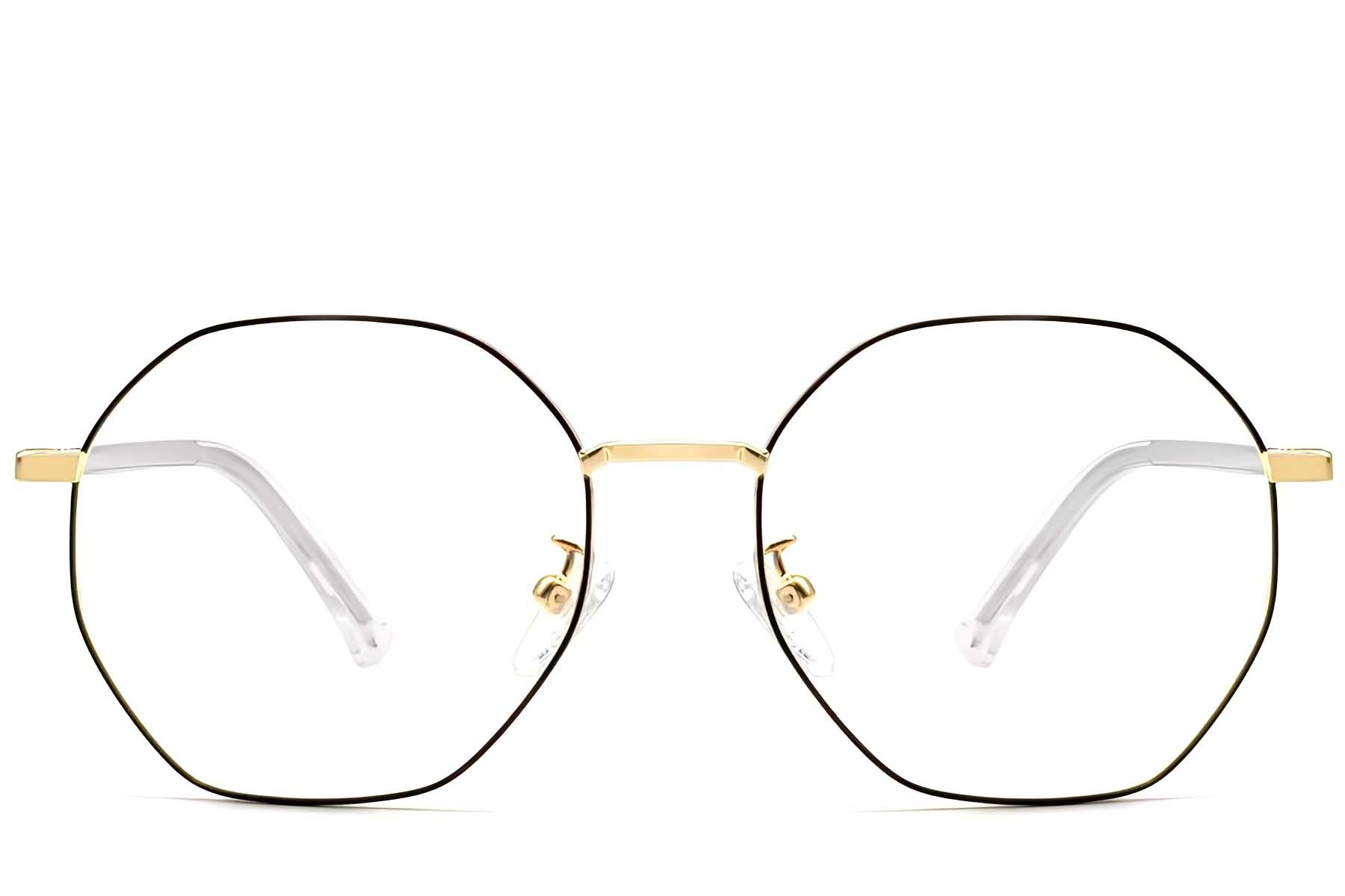 Geometric Black Metal Glasses #BS0423-0103