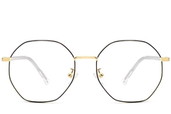 Geometric Black Metal Glasses #BS0423-0103