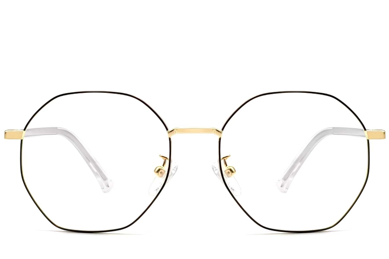 Geometric Black Metal Glasses #BS0423-0103