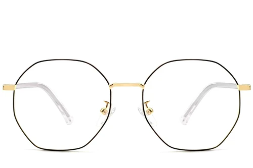 Geometric Black Metal Glasses #BS0423-0103