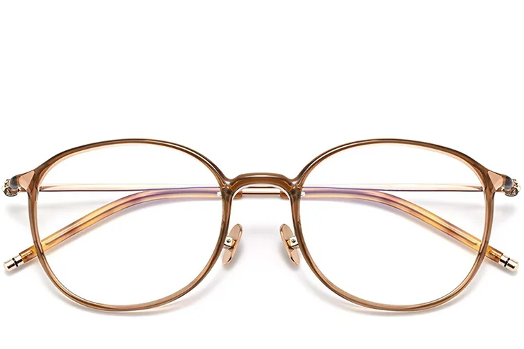 Ovale braune TR90-Brille #BS0423-0111