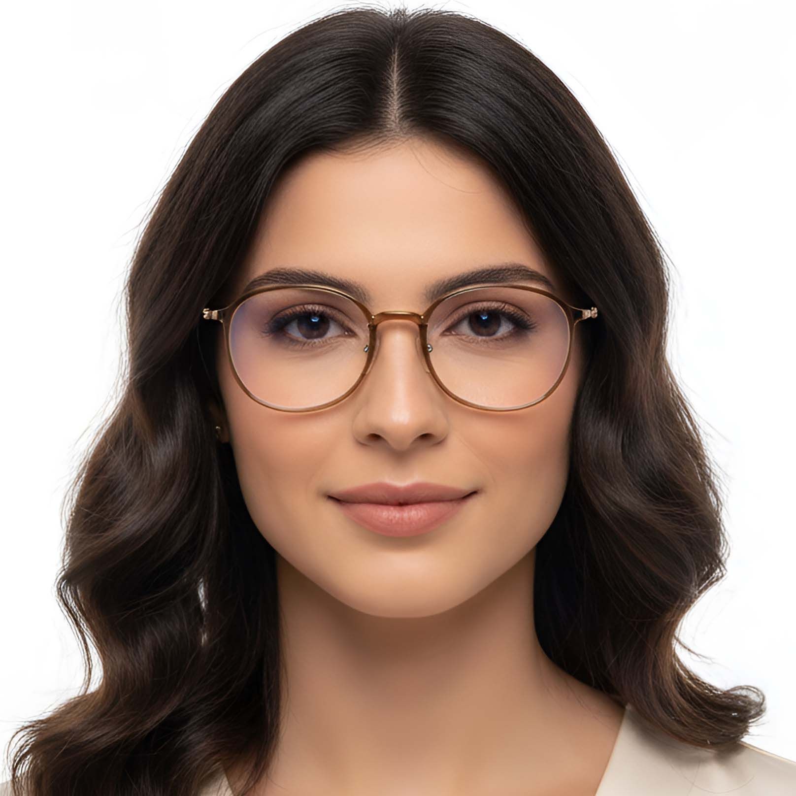 Oval Brown TR90 Glasses #BS0423-0111