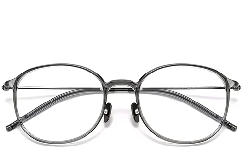Lunettes ovales grises TR90 #BS0423-0112