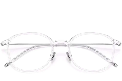 Lunettes ovales transparentes TR90 #BS0423-0114
