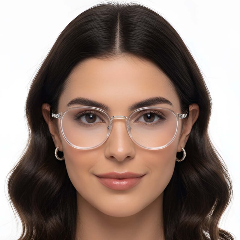 Oval Transparent TR90 Glasses #BS0423-0114