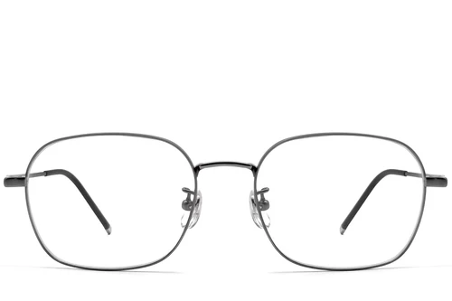 Rectangular Grey Titanium Glasses #BS0423-0117