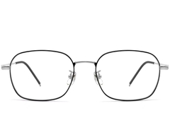 Rectangular Black Titanium Glasses #BS0423-0118