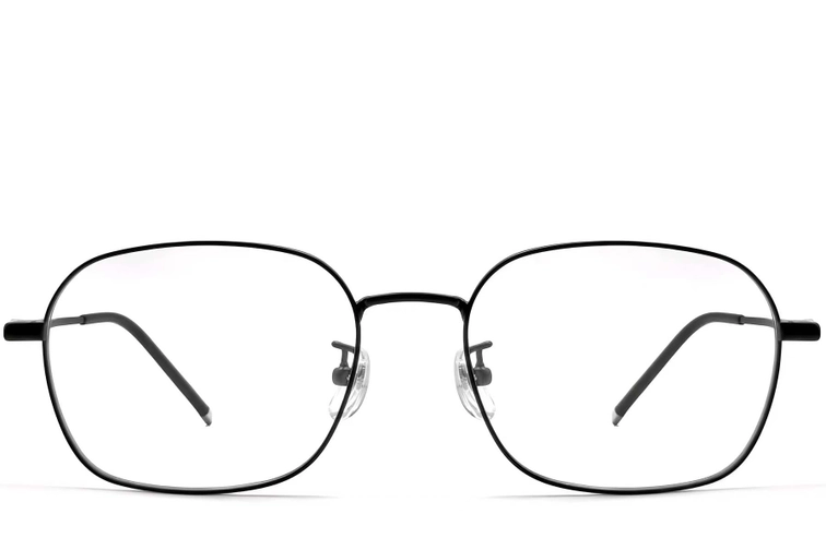 Geometric Black Titanium Glasses #BS0423-0119