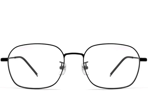 Rectangular Black Titanium Glasses #BS0423-0119