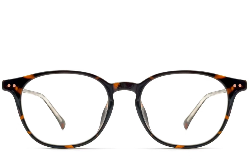 Oval Tortoiseshell TR90 Glasses #BS0423-0124
