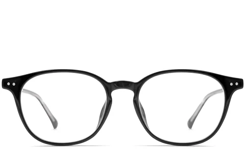 Lunettes ovales noires TR90 #BS0423-0125