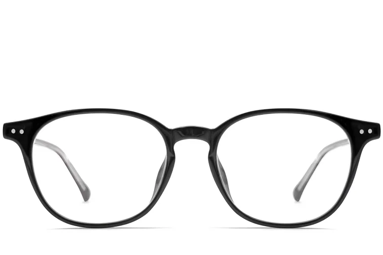 Lunettes ovales noires TR90 #BS0423-0125