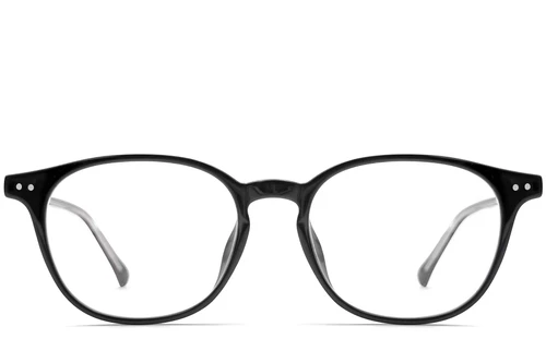 Lunettes ovales noires TR90 #BS0423-0125