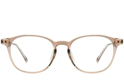 Lunettes ovales marron TR90 #BS0423-0127
