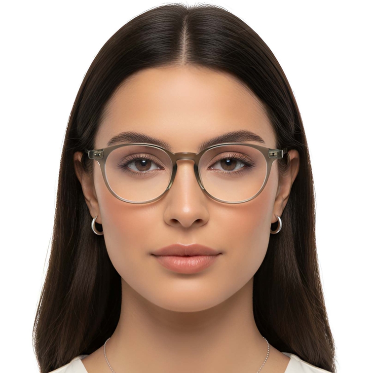 Lunettes ovales vertes TR90 #BS0423-0128