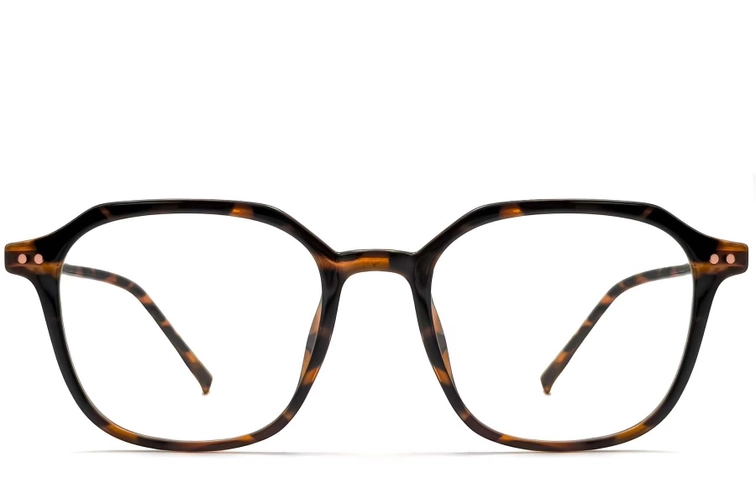 Geometric Tortoiseshell TR90 Glasses #BS0423-0129