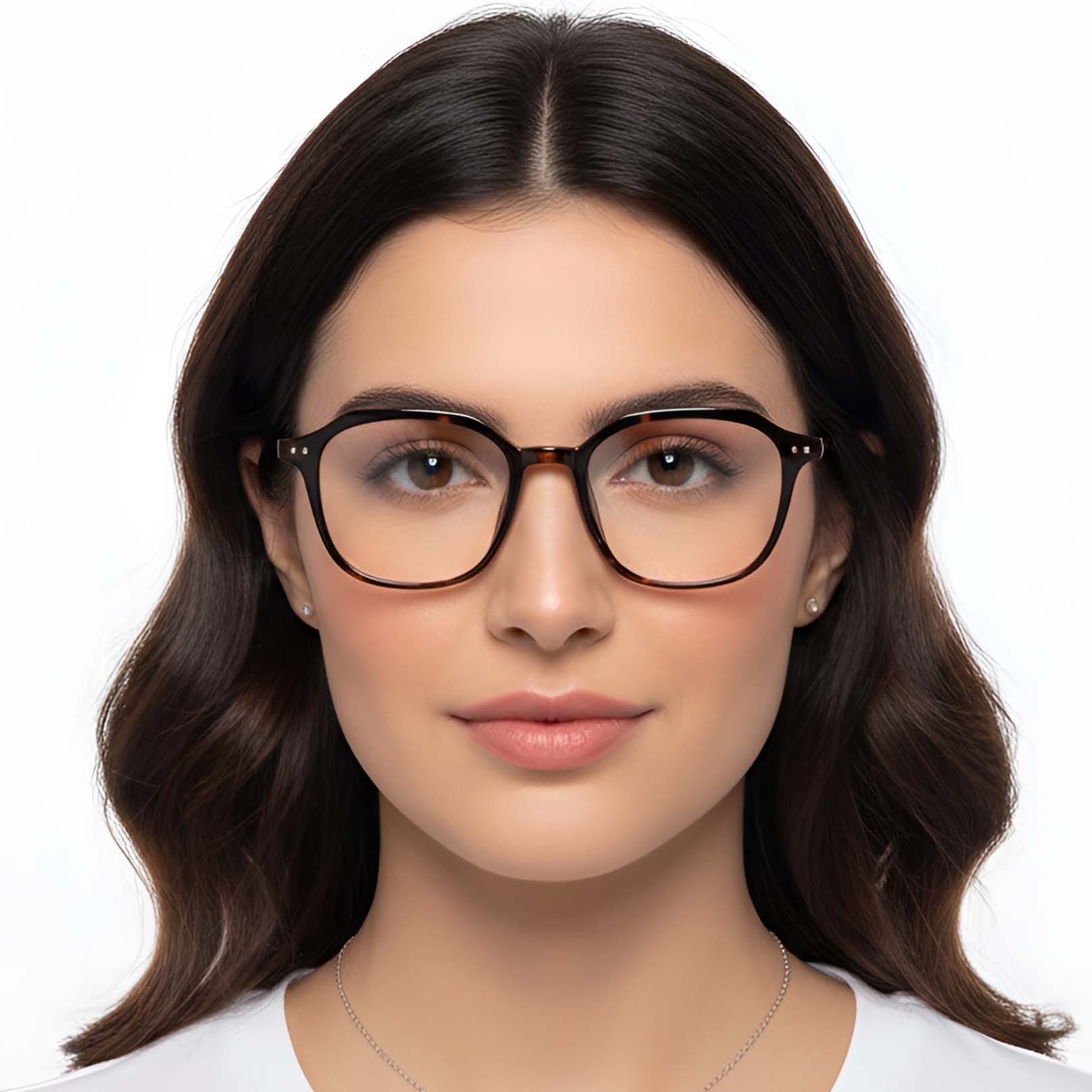 Geometric Tortoiseshell TR90 Glasses #BS0423-0129