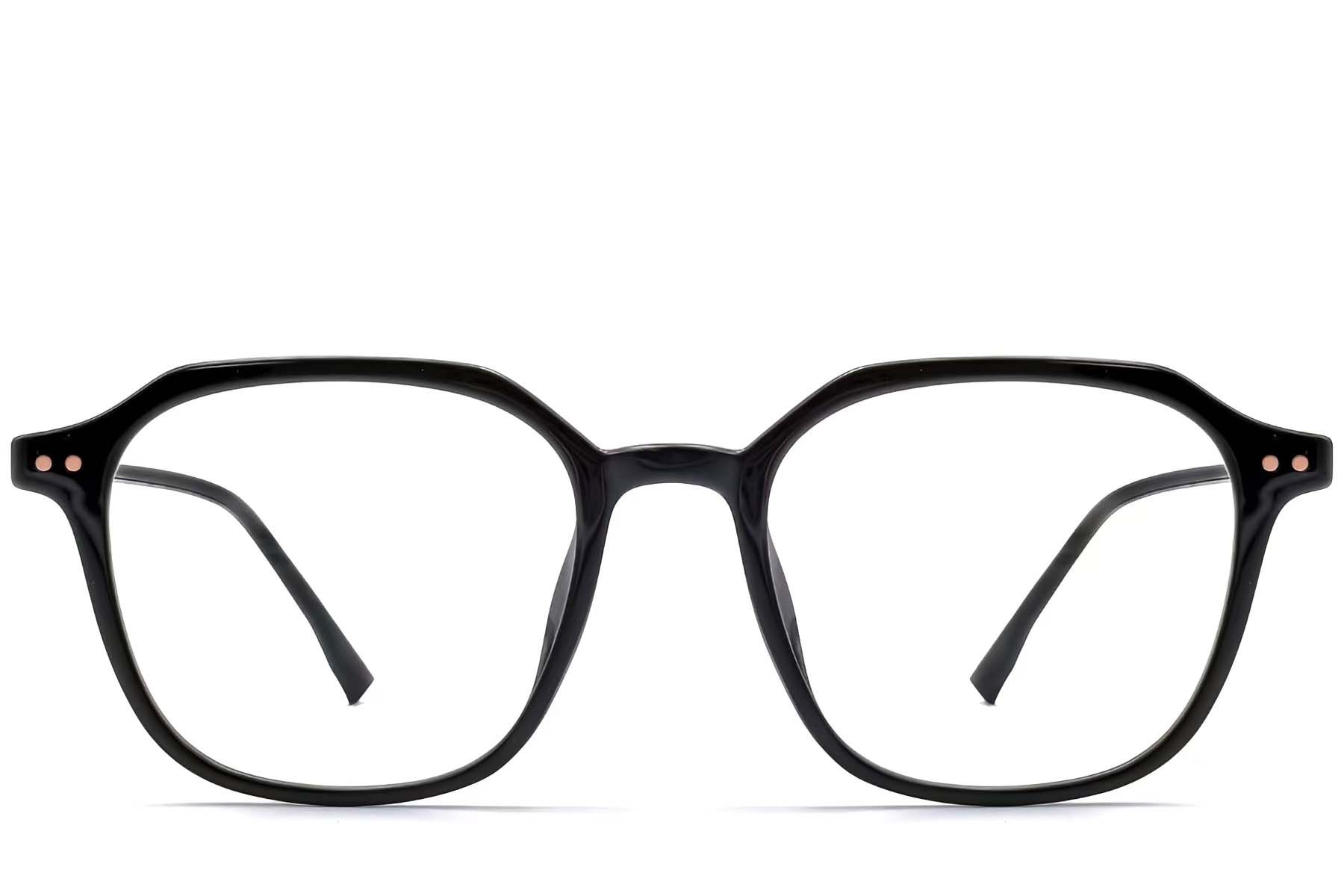 Geometric Black TR90 Glasses #BS0423-0130