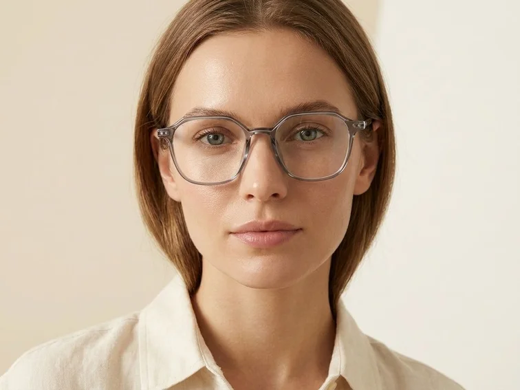 Geometric Grey TR90 Glasses #BS0423-0131