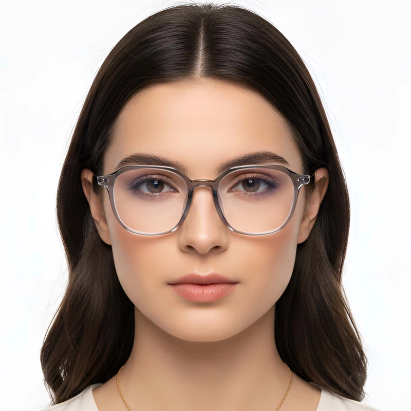 Geometric Grey TR90 Glasses #BS0423-0131