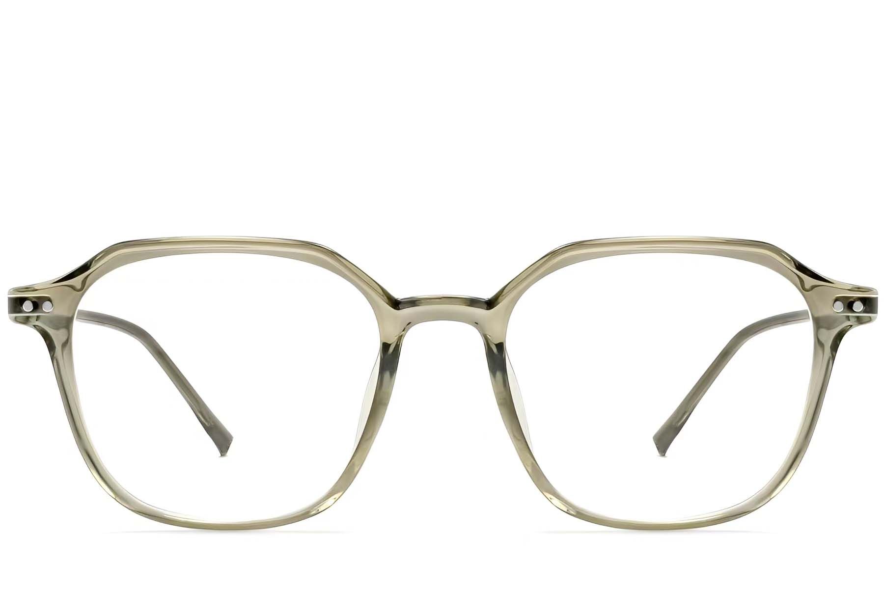 Geometric Green TR90 Glasses #BS0423-0132