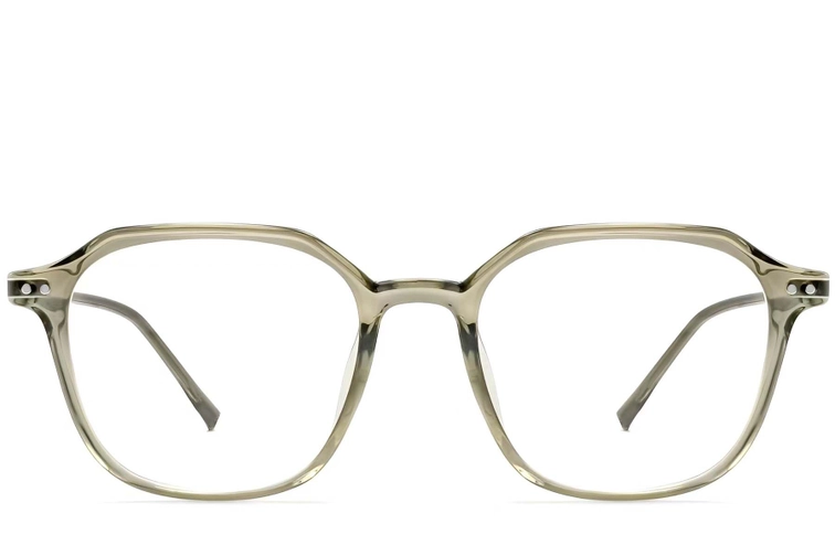 Geometric Green TR90 Glasses #BS0423-0132