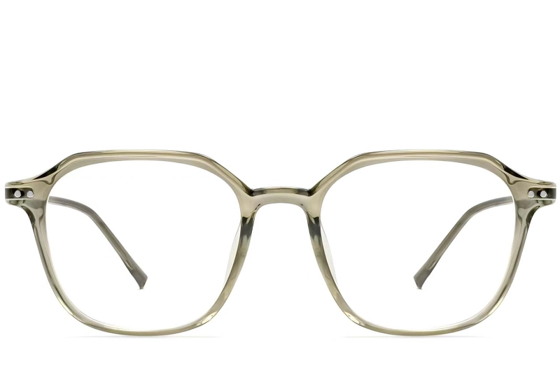 Geometric Green TR90 Glasses #BS0423-0132
