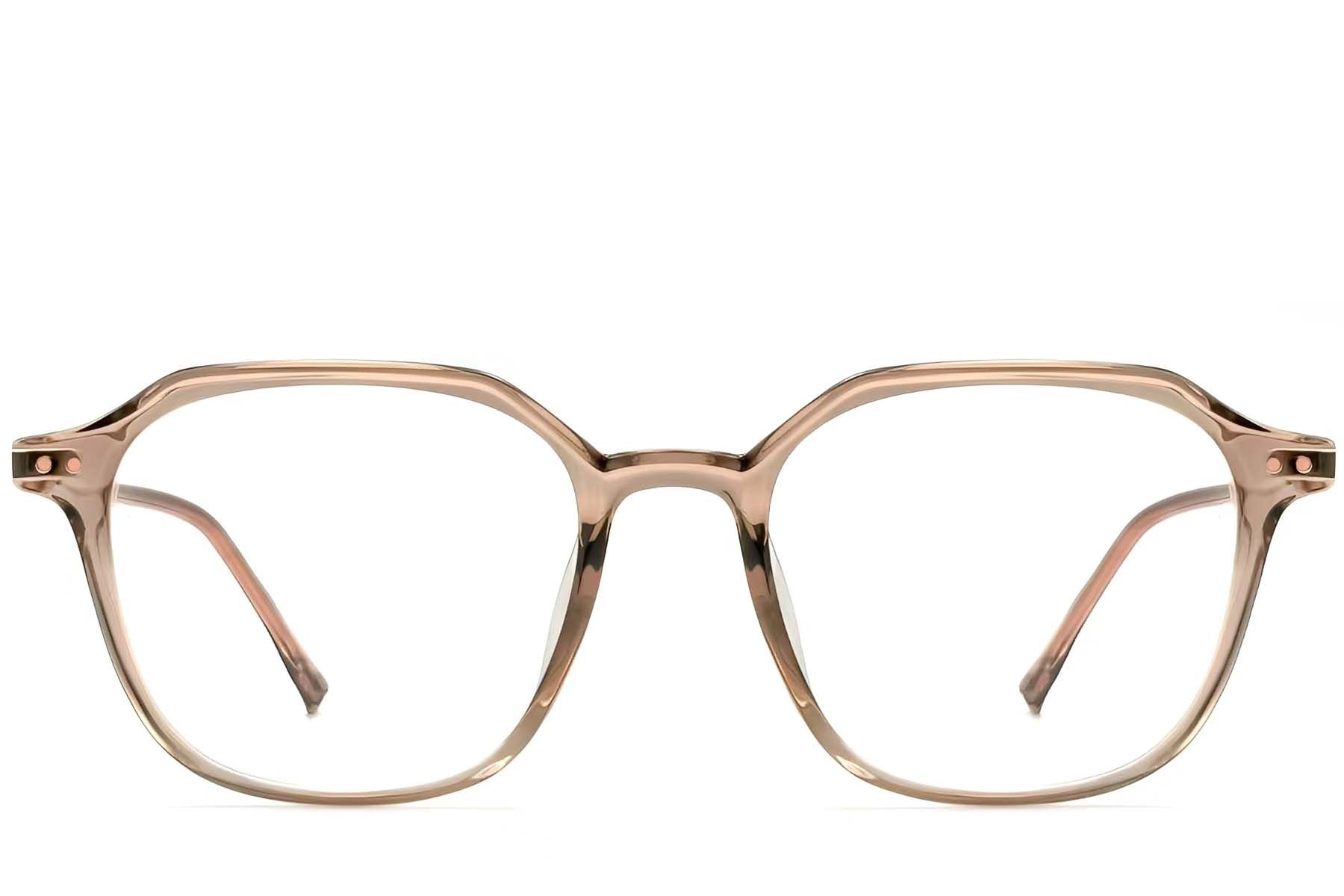 Geometric Brown TR90 Glasses #BS0423-0133