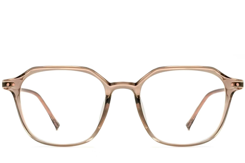 Geometric Brown TR90 Glasses #BS0423-0133