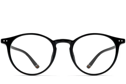 Lunettes ovales noires TR90 #BS0423-0134