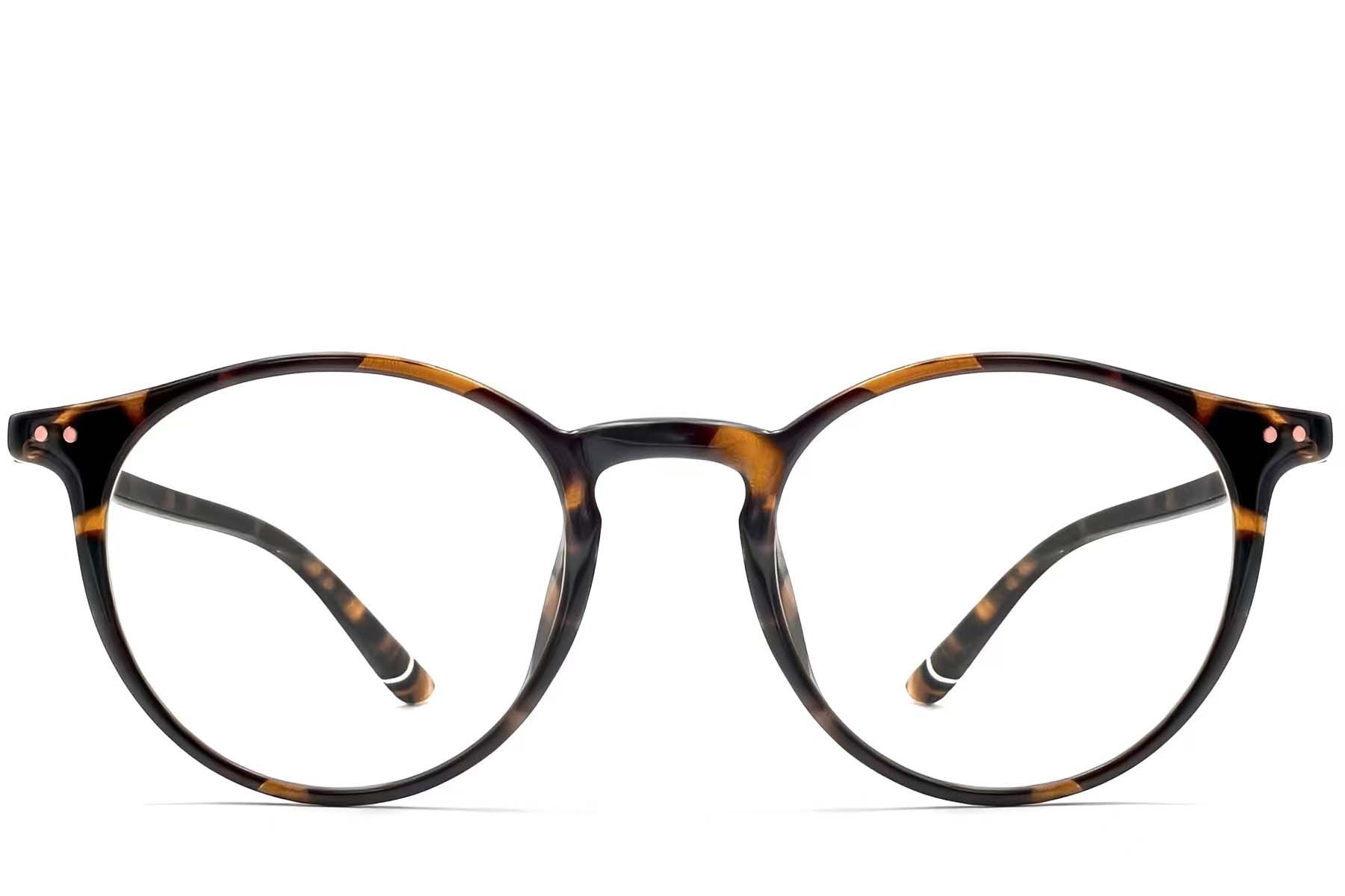 Gafas ovaladas TR90 de carey # BS0423-0135