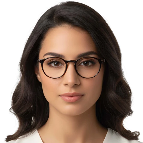 Oval Tortoiseshell TR90 Glasses #BS0423-0135