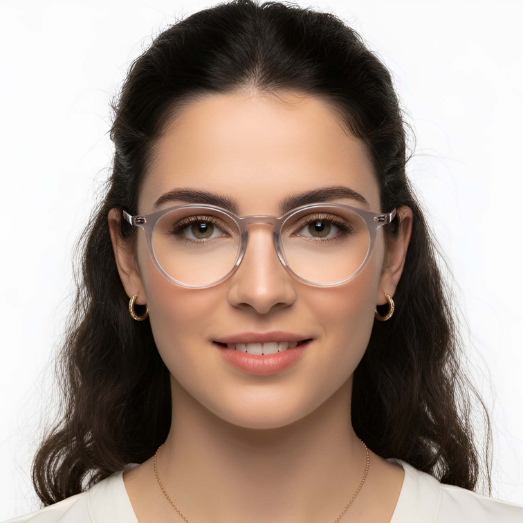 Oval Grey TR90 Glasses #BS0423-0136