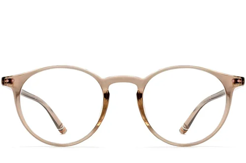 Lunettes ovales marron TR90 #BS0423-0137
