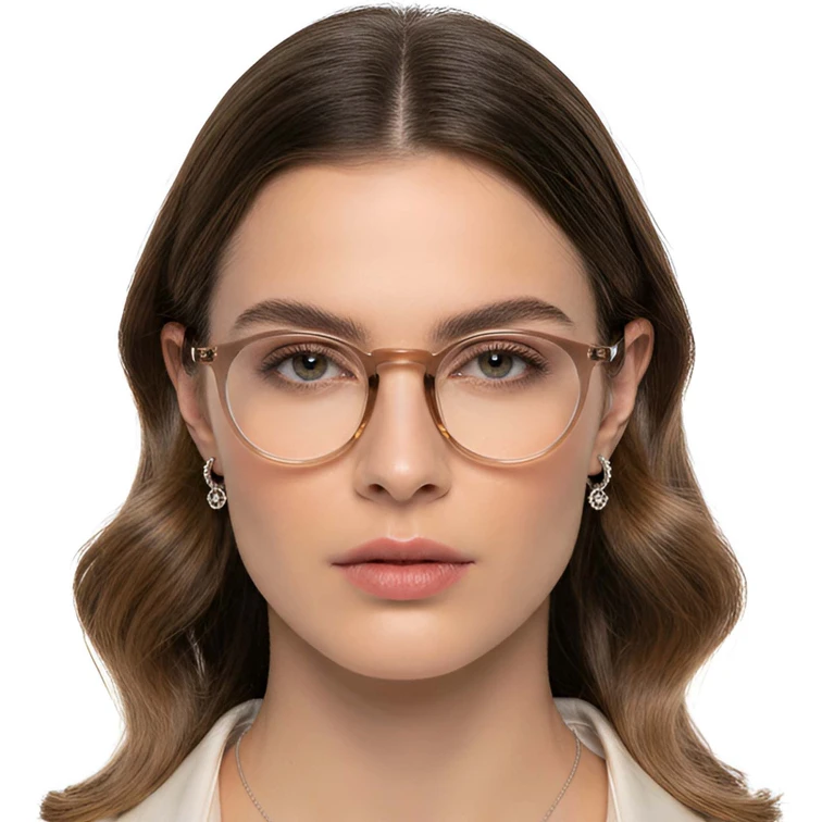 Oval Brown TR90 Glasses #BS0423-0137