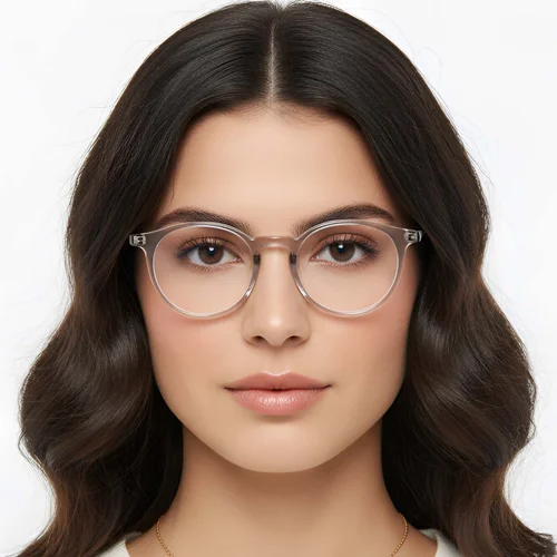 Lunettes ovales grises TR90 #BS0423-0138