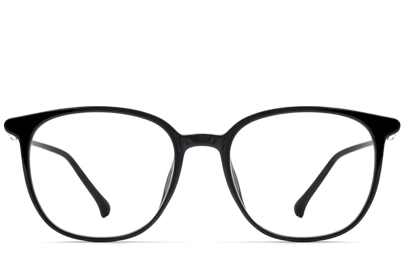 Oval Black TR90 Glasses #BS0423-0141