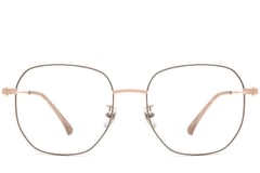 Geometric Brown Metal Glasses #BS0423-0147