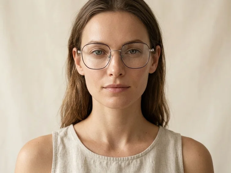 Geometric Black Metal Glasses #BS0423-0149