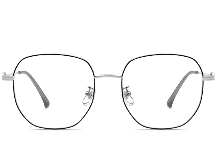 Geometric Black Metal Glasses #BS0423-0149