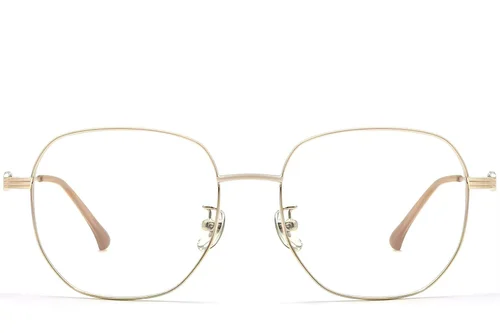 Lunettes géométriques en métal doré #BS0423-0151